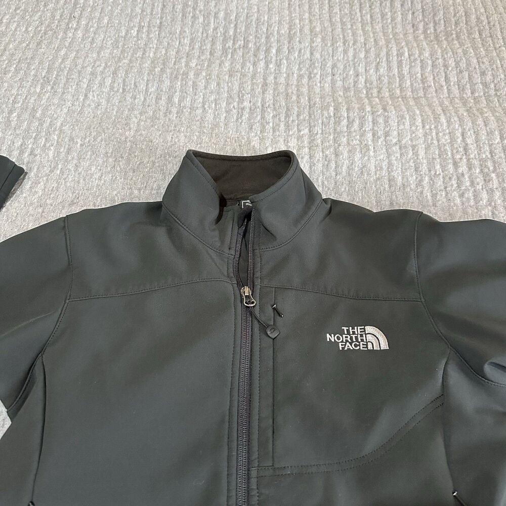 The North Face Apex Black Full Zip Jacket Women Pockets Lightweight Size S Wind - Picture 2 of 9